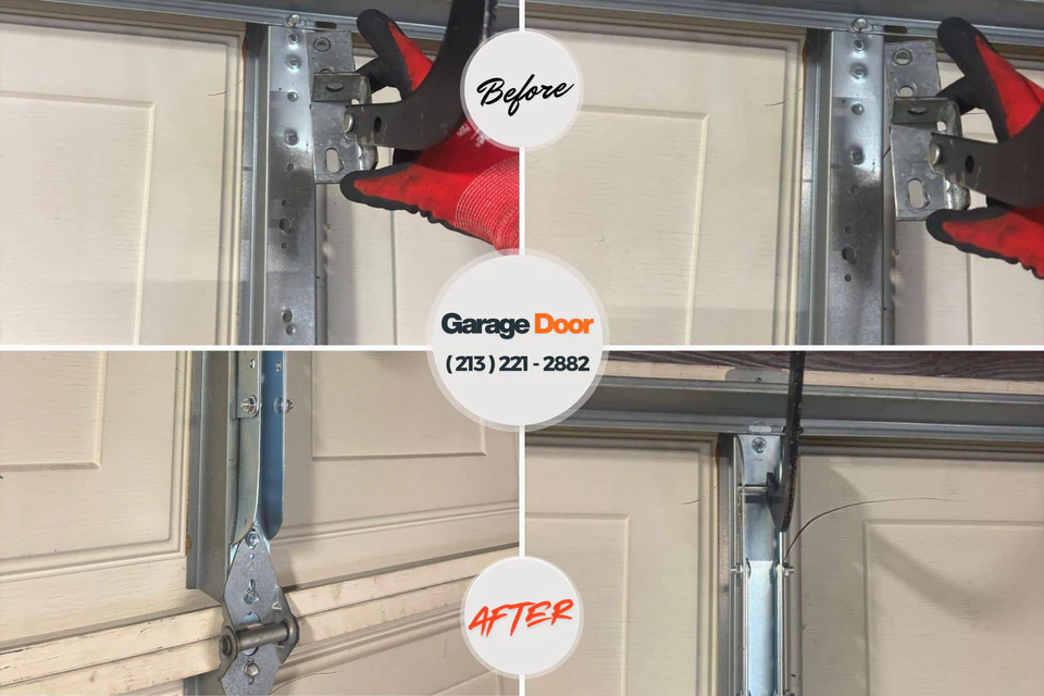 Before and after: garage door repair McGovern, PA